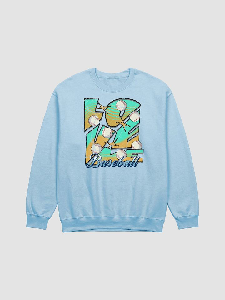 Love Me Baseball Sports Crewneck Sweatshirt product image (1)