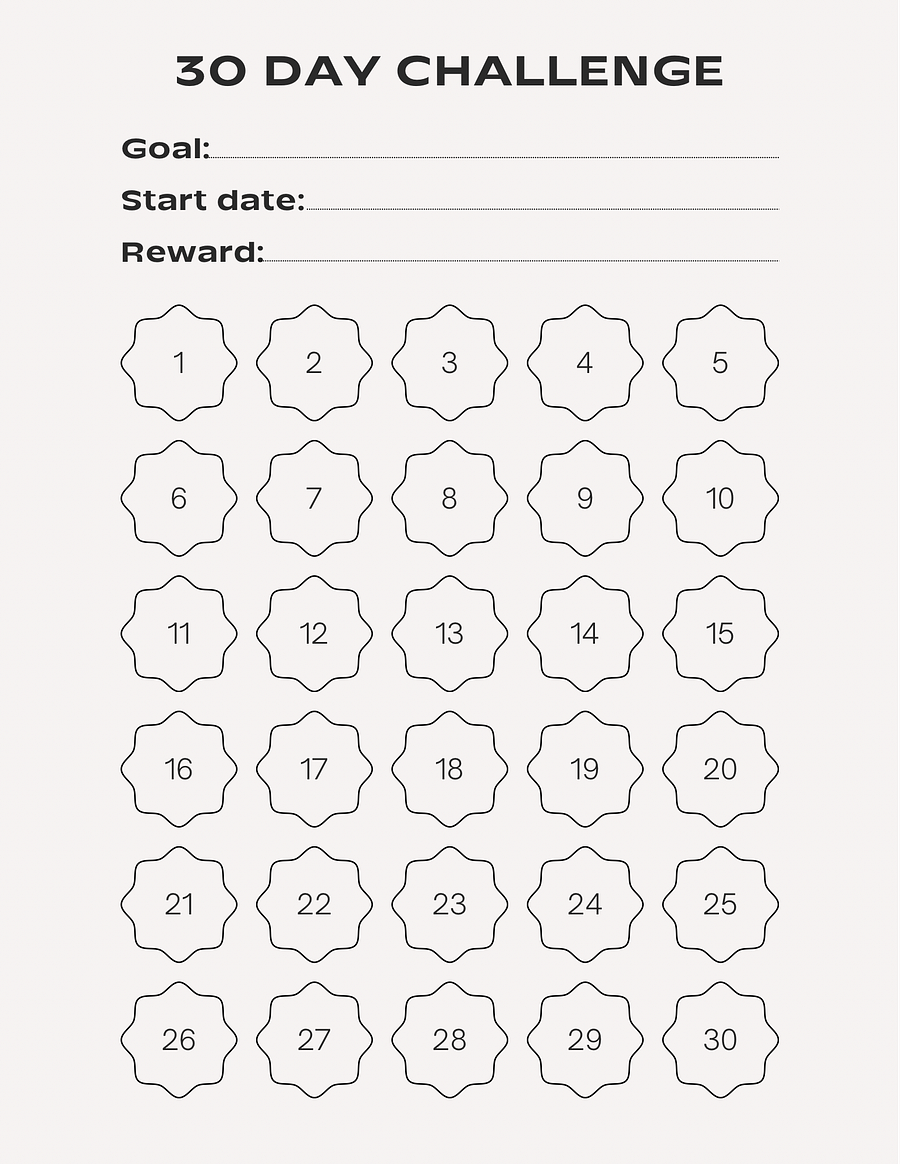 Customisable 30 day challenge product image (1)