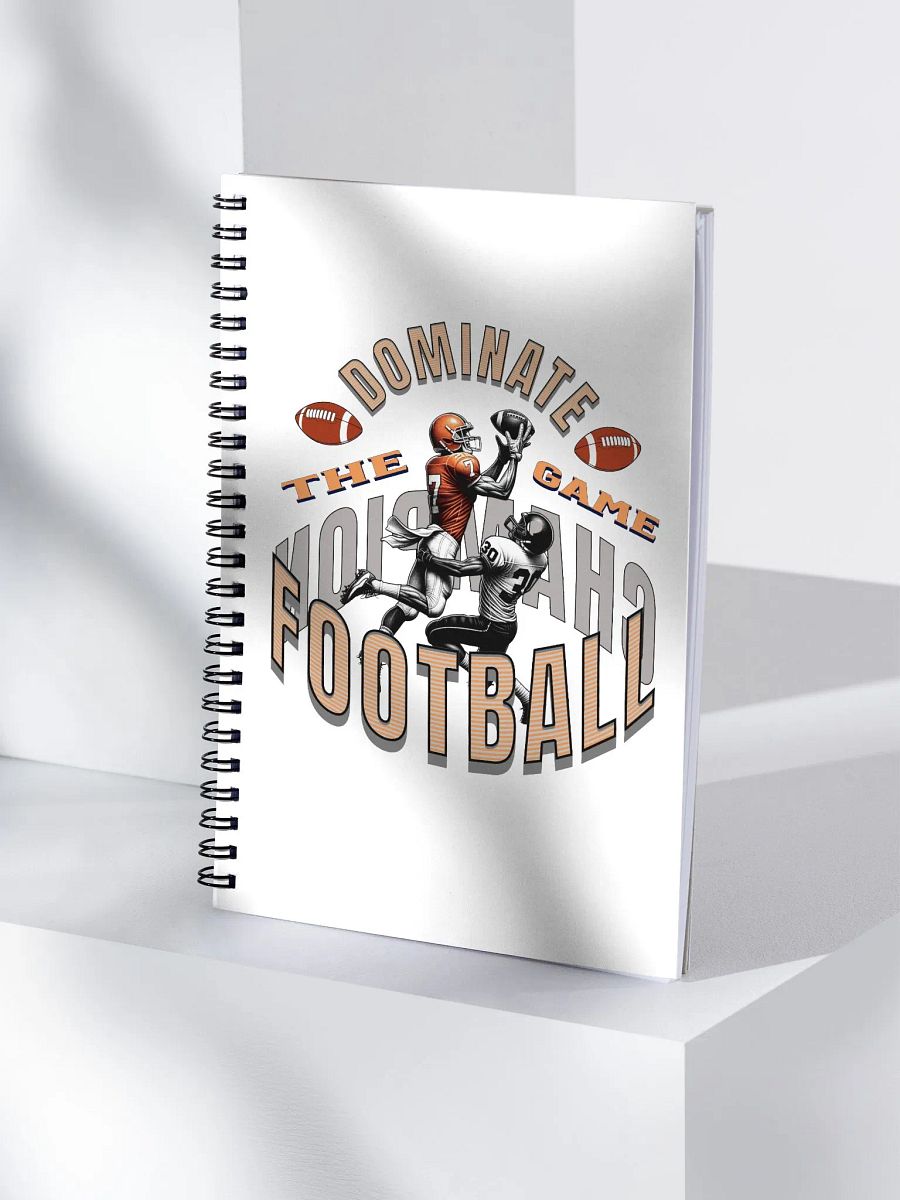Dominate The Game Football Champion Spiral Notebook product image (3)