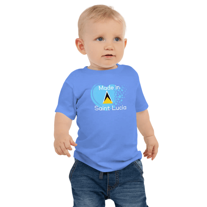 Saint Lucian Heart Baby Tee product image (6)