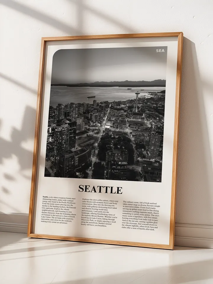 Seattle 02 Newspaper Poster product image (2)