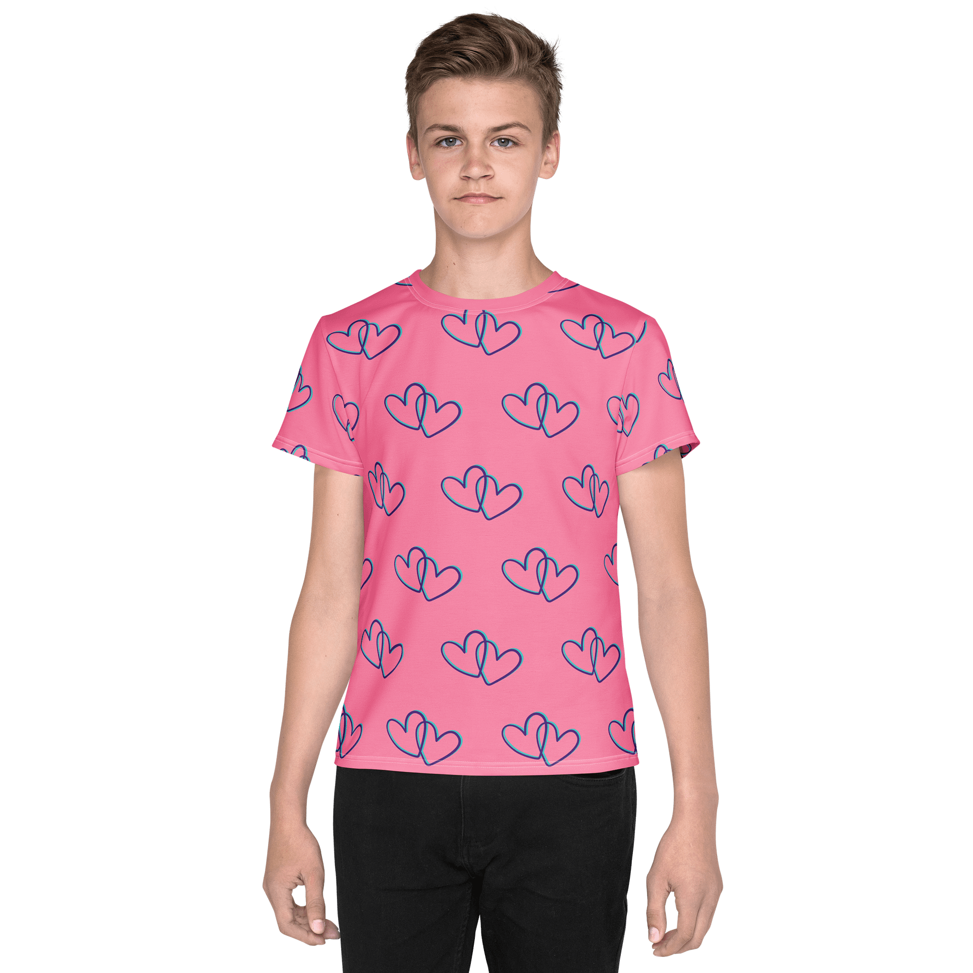 Pink Heart Youth Tee product image (1)