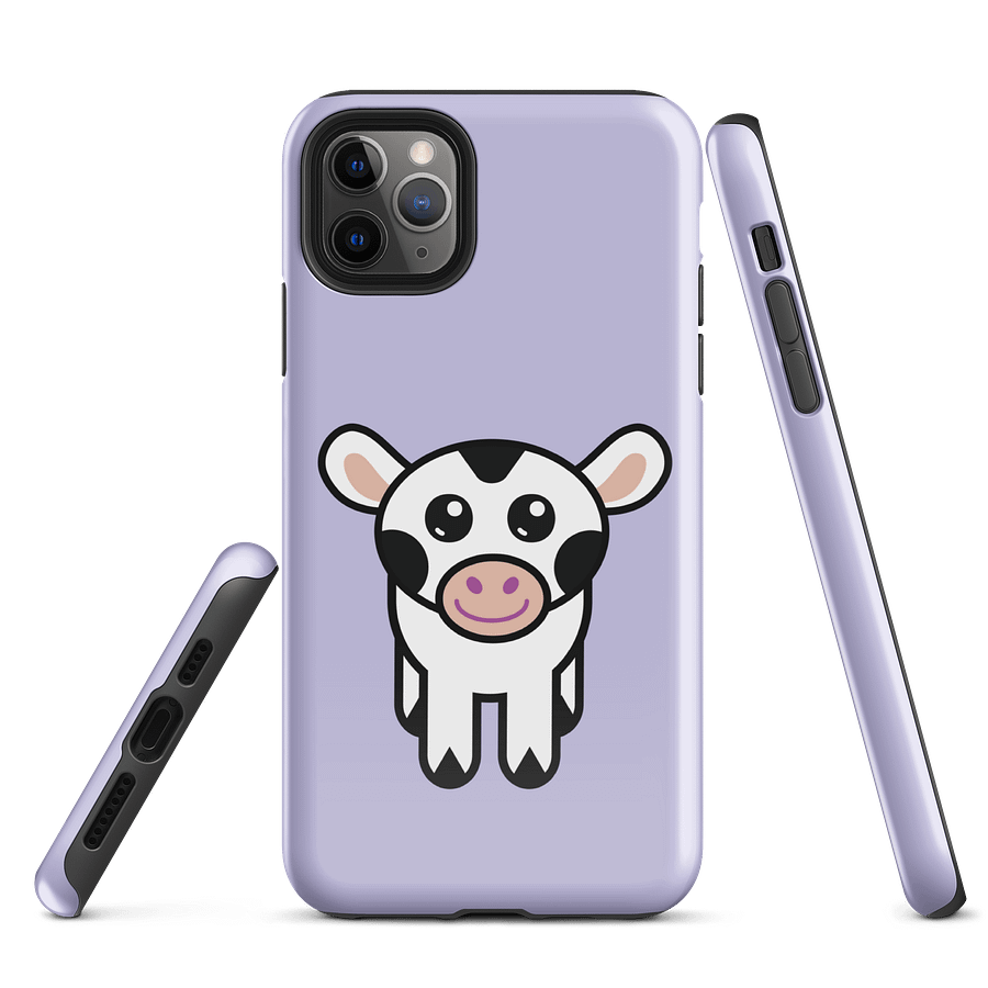 Calfee the Friendly Cow iPhone case - light purple product image (5)