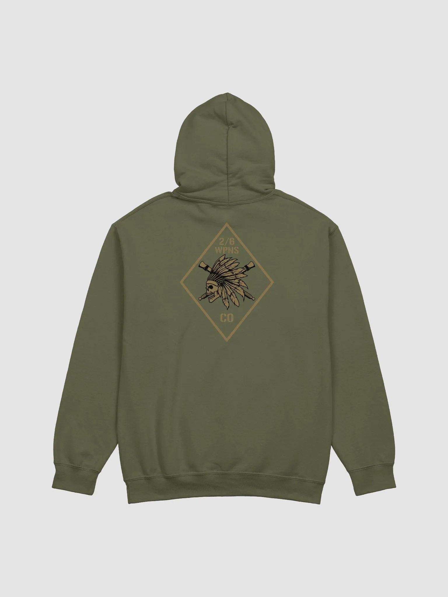 Tactical Collection - FDE Logo on OD Green Hoodie product image (3)