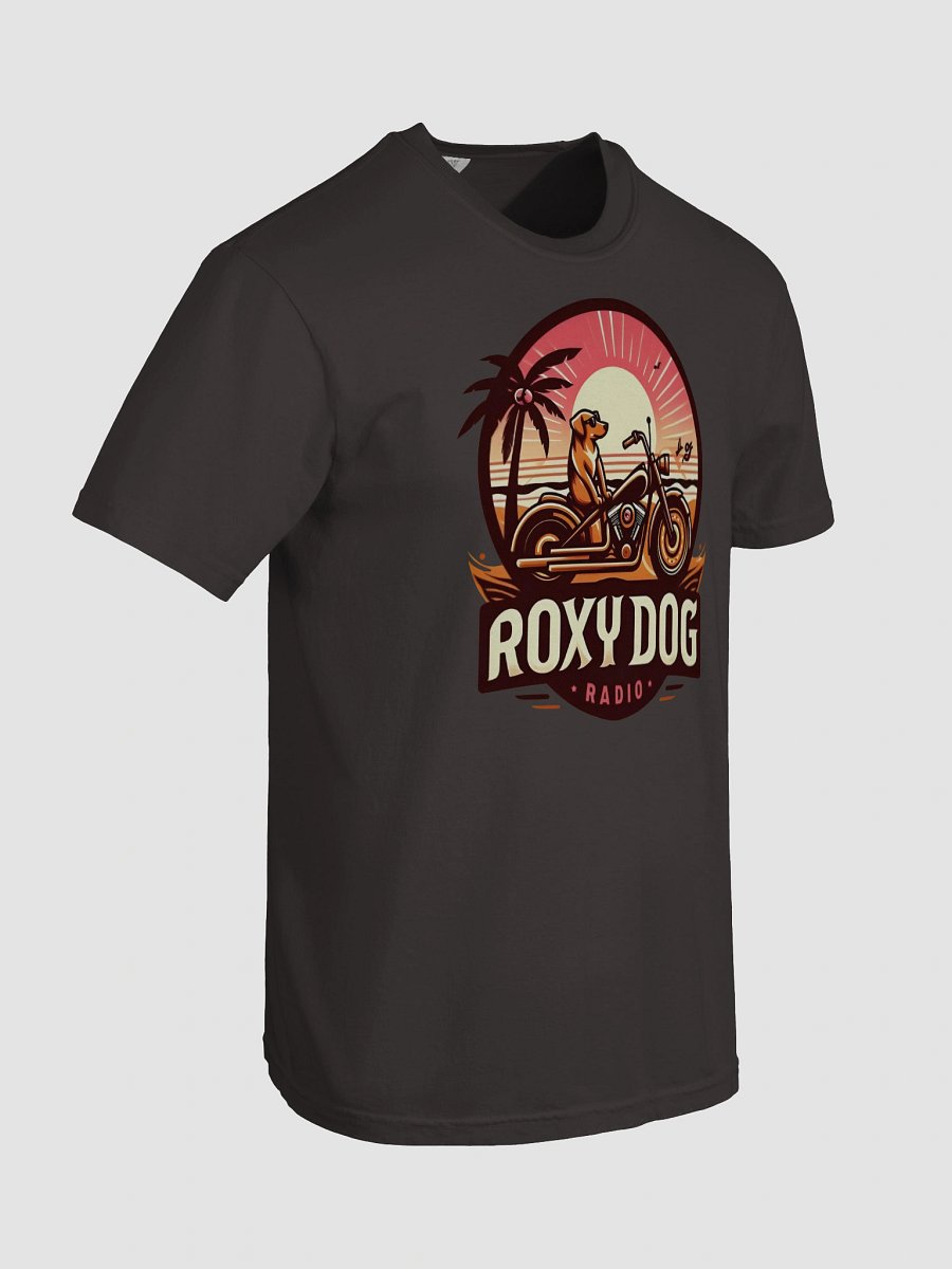 Roxy Dog Radio Sunset Biker Dog T-Shirt product image (83)