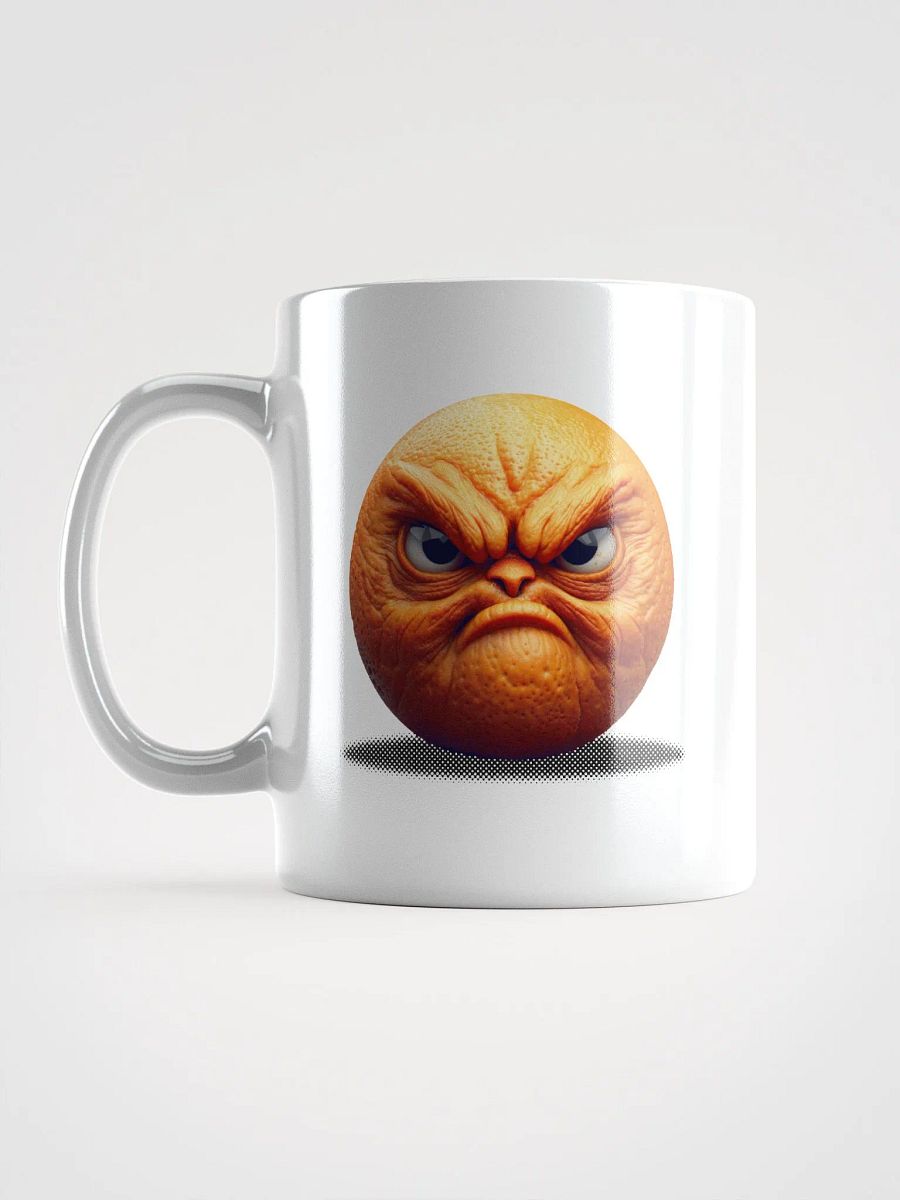 Sour Citrus - the Angry Orange. White Glossy Mug product image (16)