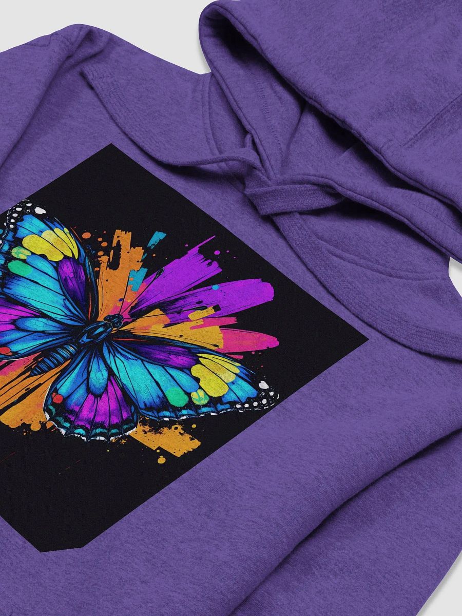 Vibrant Butterfly Splatter Hoodie- image on both sides product image (3)