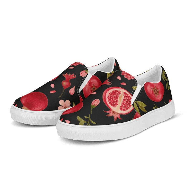 Pomegranate - Women's Slip-On Canvas Shoes product image (2)