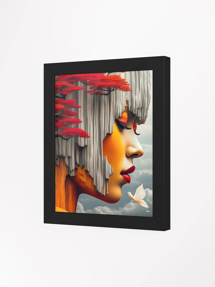 A Colorful Dance of the Soul: Framed Surrealist Female Portrait product image (32)