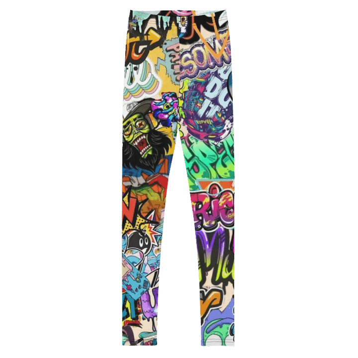 Kids Leggings – Graffiti Style Print for Urban & Trendy Look product image (2)