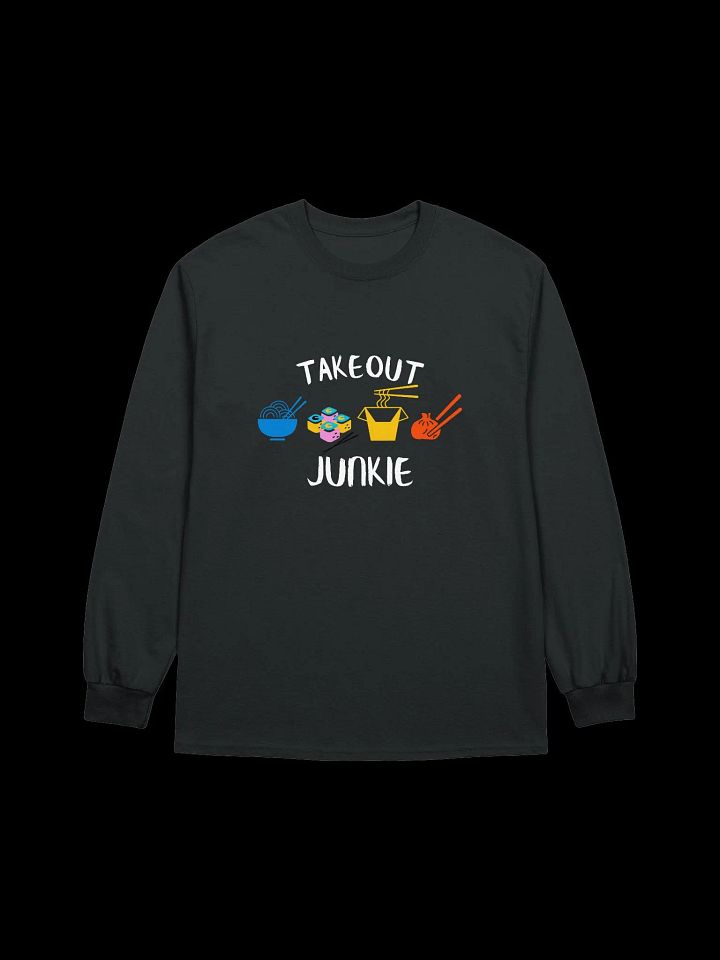 Takeout Junkie - Gildan Ultra Cotton Unisex Long Sleeve T-Shirt - Dark Colors product image (2)