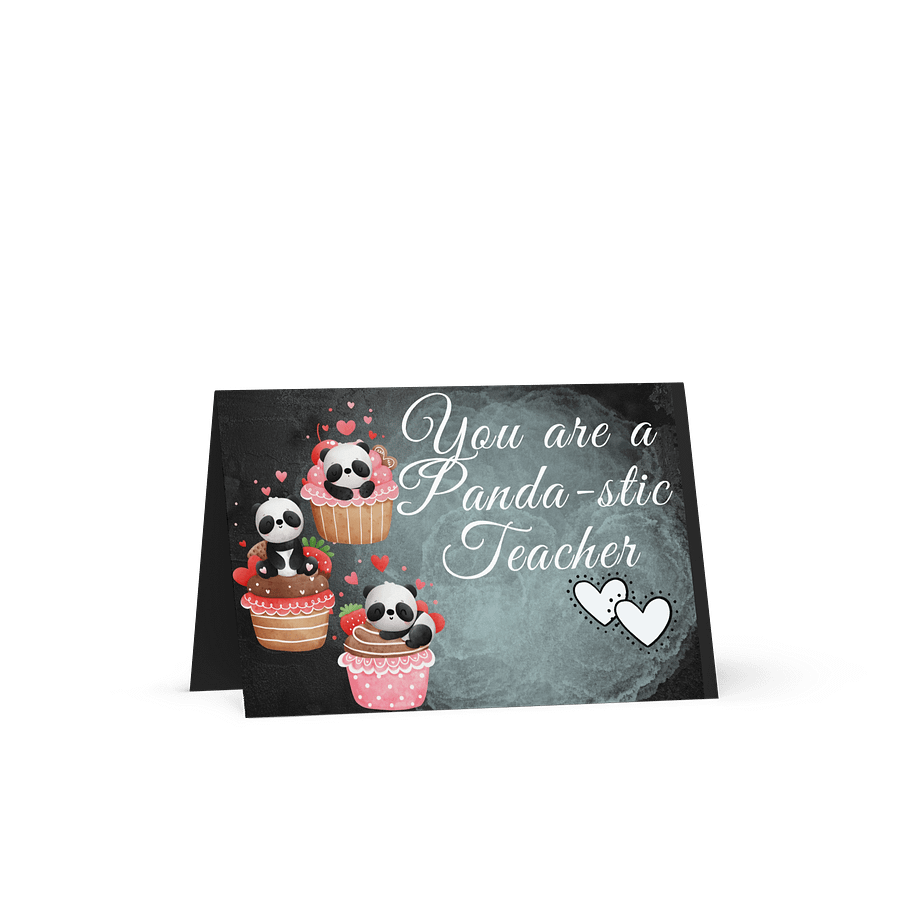 you are a panda-stic teacher greeting card product image (2)