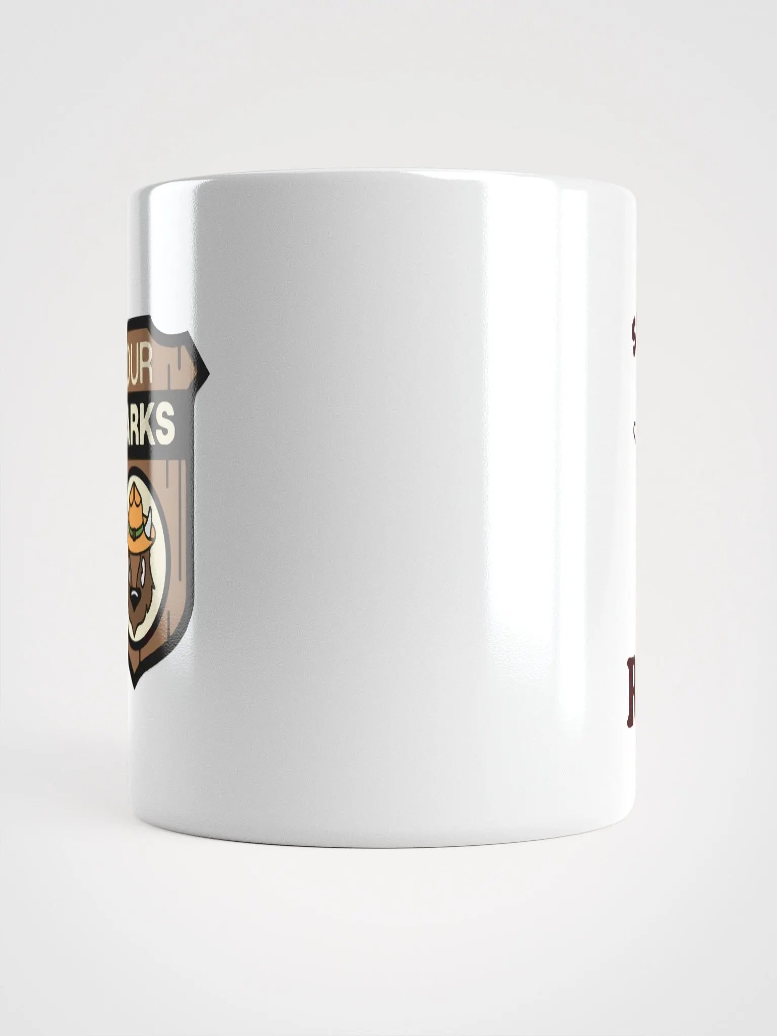 Smokey Says RESIST! Coffee Tea Mug Cup 3 SIZES! White Glossy Ceramic Cafe Outdoors product image (5)
