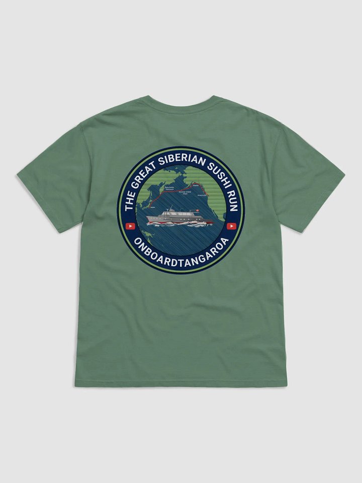 The Great Siberian Sushi Run T-Shirt (Light Colours and Route Logo) product image (2)