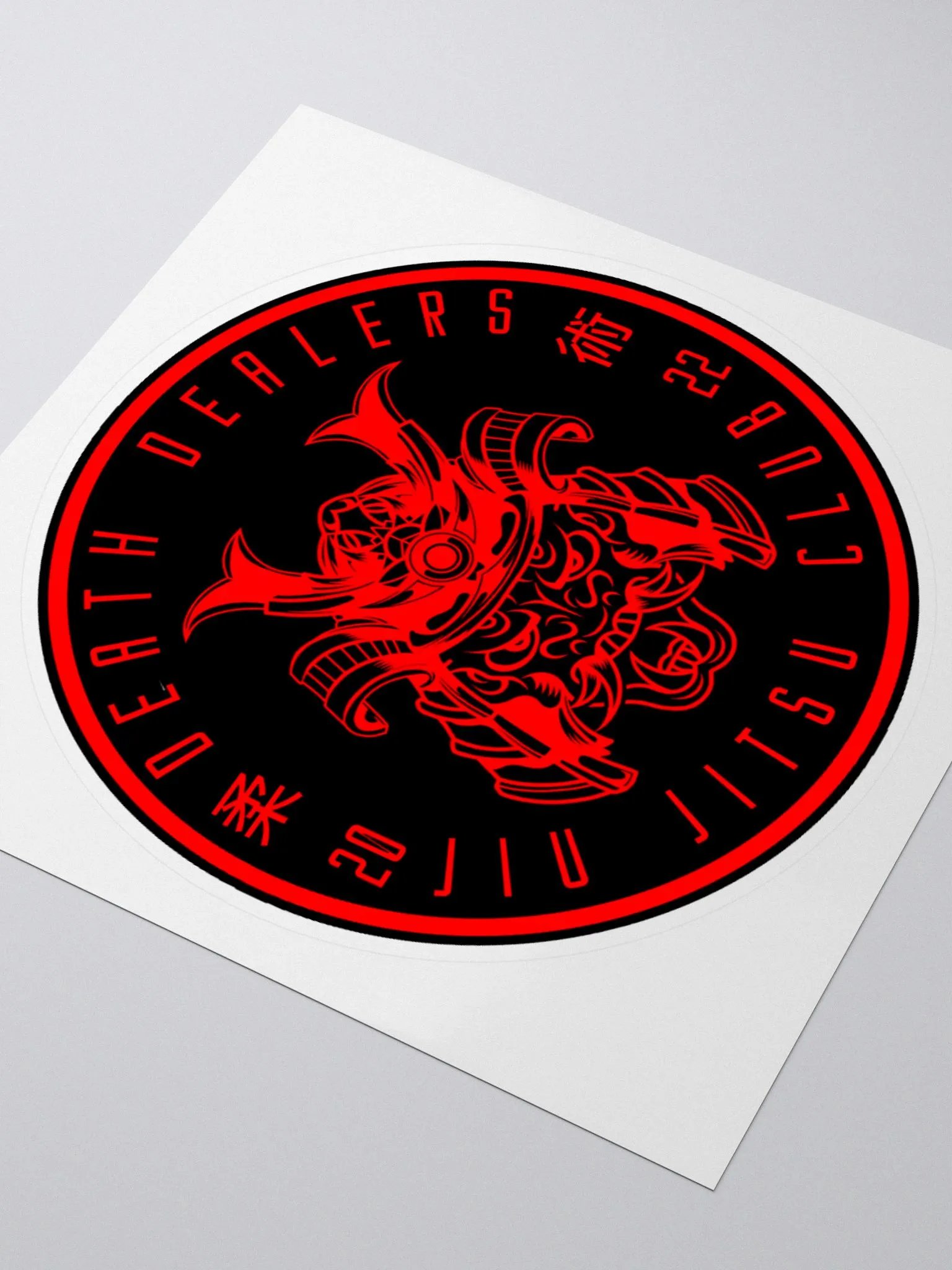 Death Dealers - Round Logo (Black And Red) Sticker product image (4)
