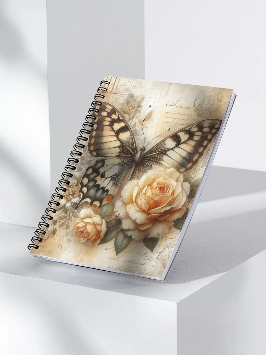 Yellow and Black Butterfly- Spiral Notebook product image (3)