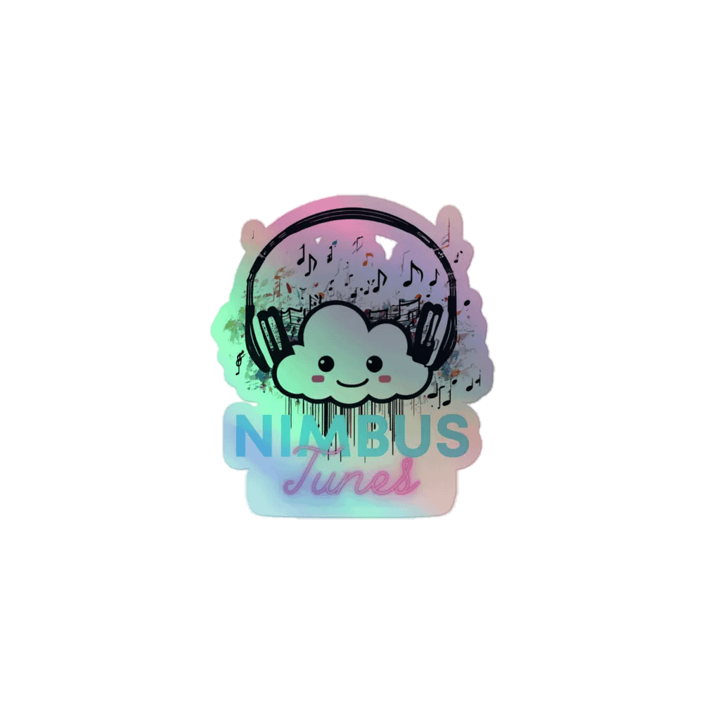 Nimbus Tunes Holographic Cloud Sticker Pack product image (1)