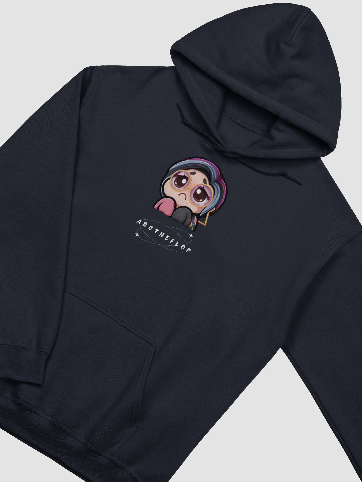 arc yui beg navy blue hoodie product image (3)