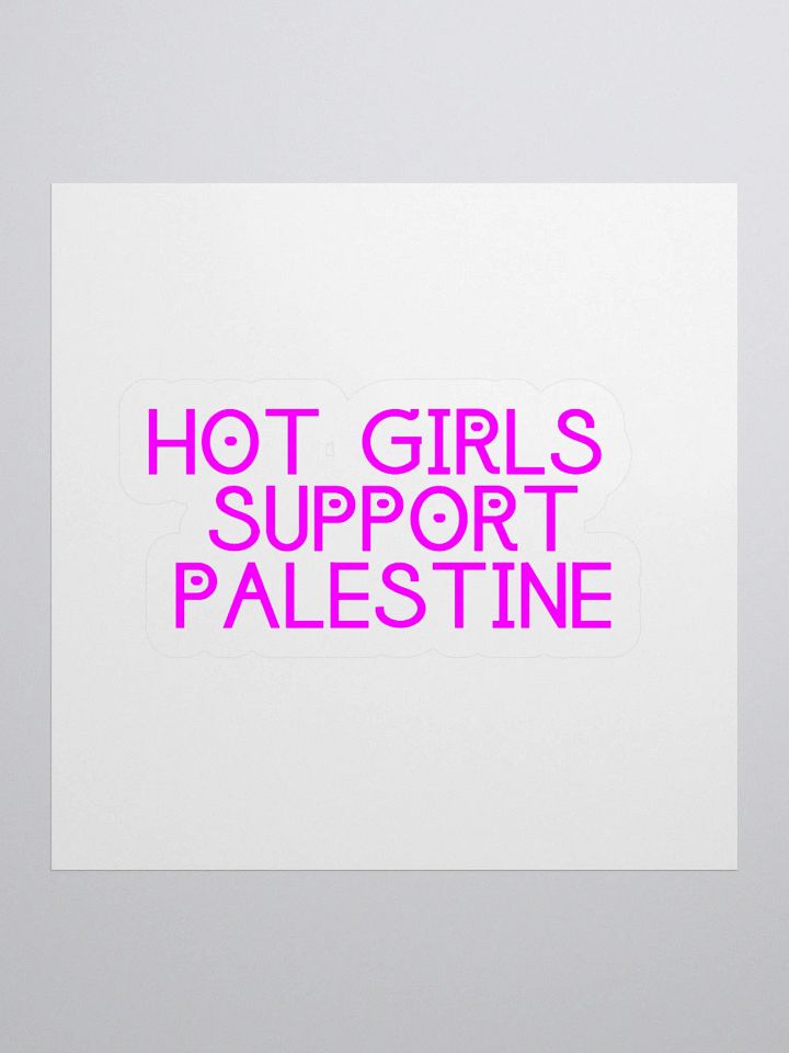 HOT GIRLS SUPPORT PALESTINE Sticker product image (3)