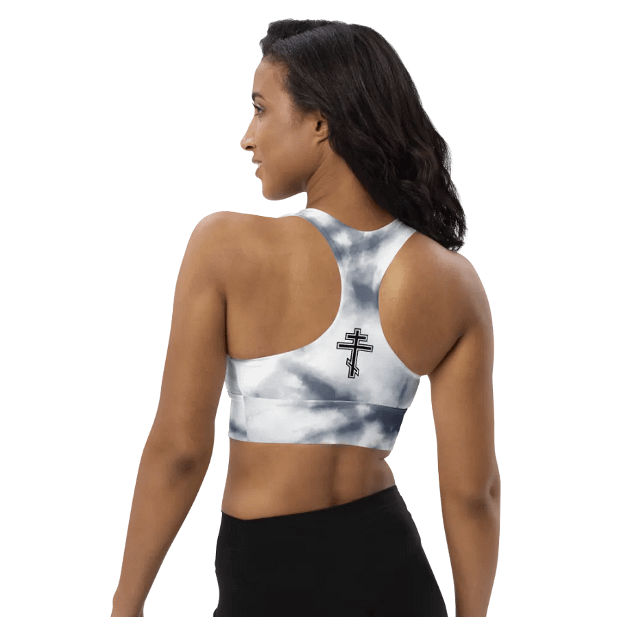 Night Sky burst Serenity Longline Sports Bra product image (6)