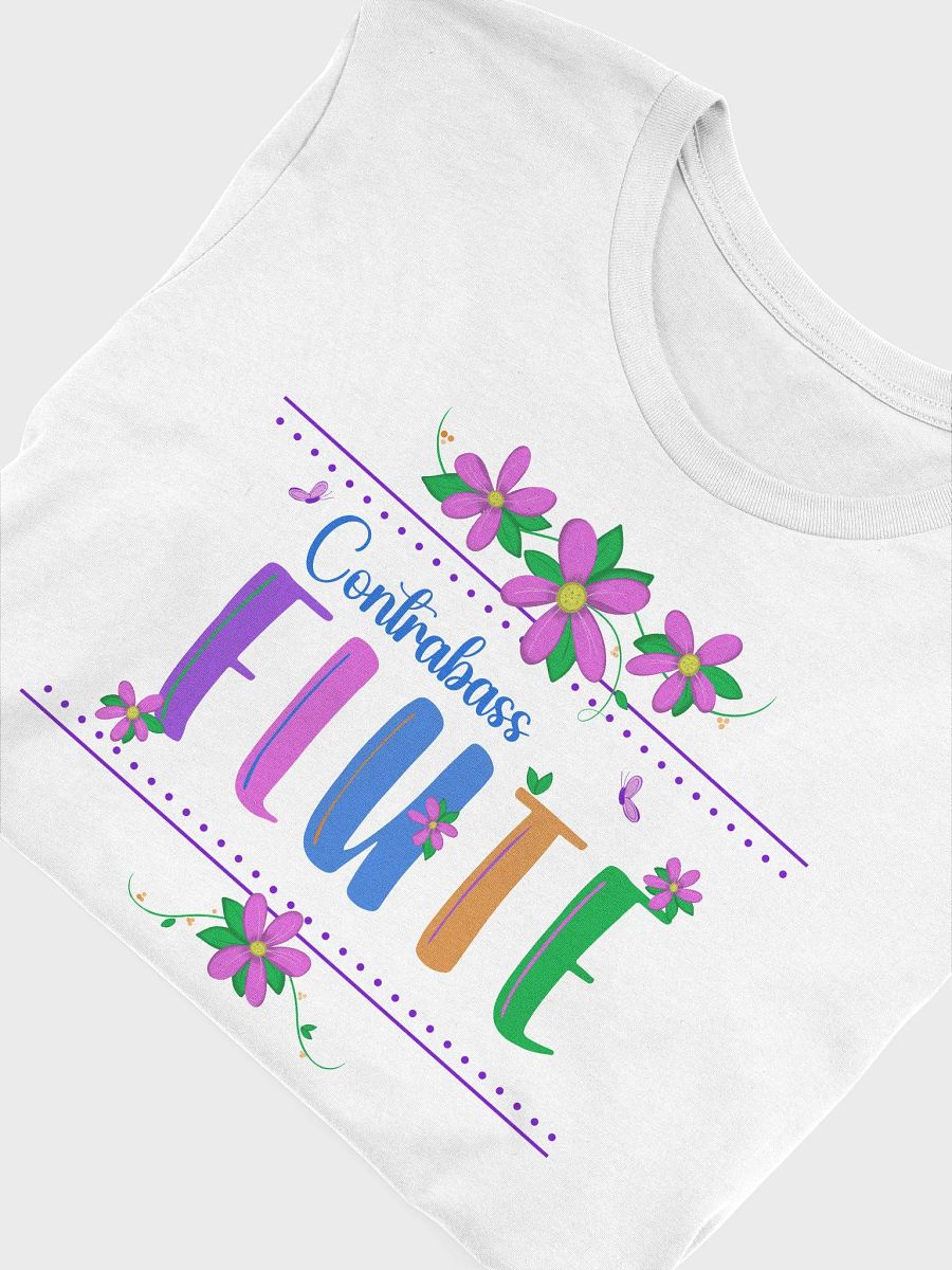 Unisex Fit - Floral Flute- Blue Contra Letters product image (4)