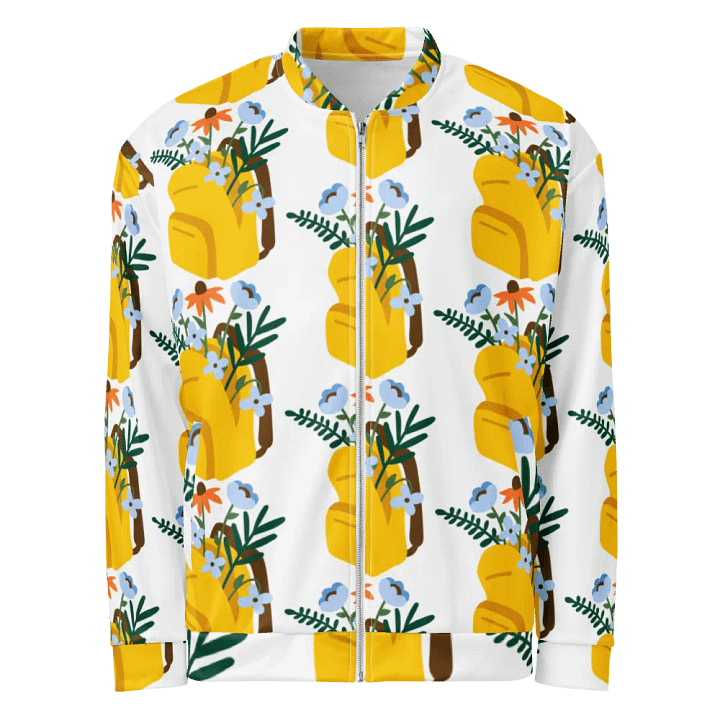 Floral Bliss All-Over Print Bomber Jacket product image (2)