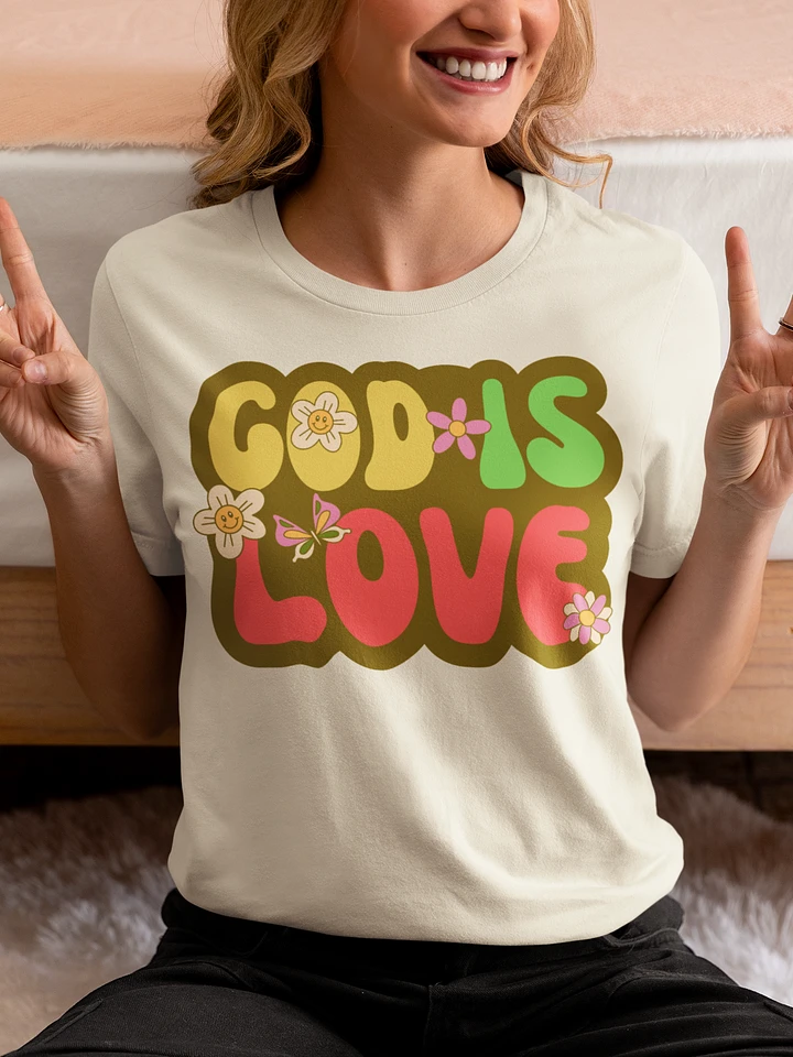 God Is Love Retro T-Shirt product image (1)