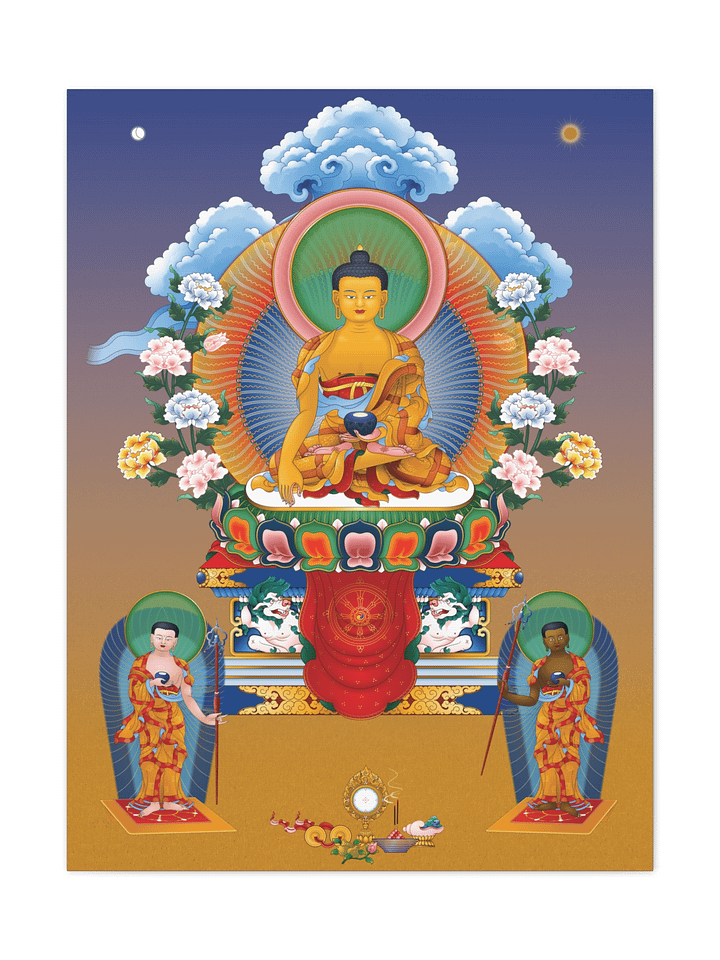 Shakyamuni Buddha thangka canvas print product image (1)