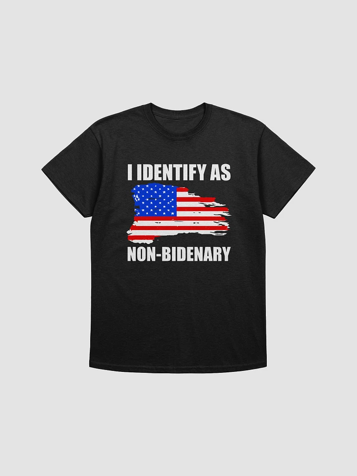I Identify As Non Bidenary w MAGA Back T Shirt product image (2)