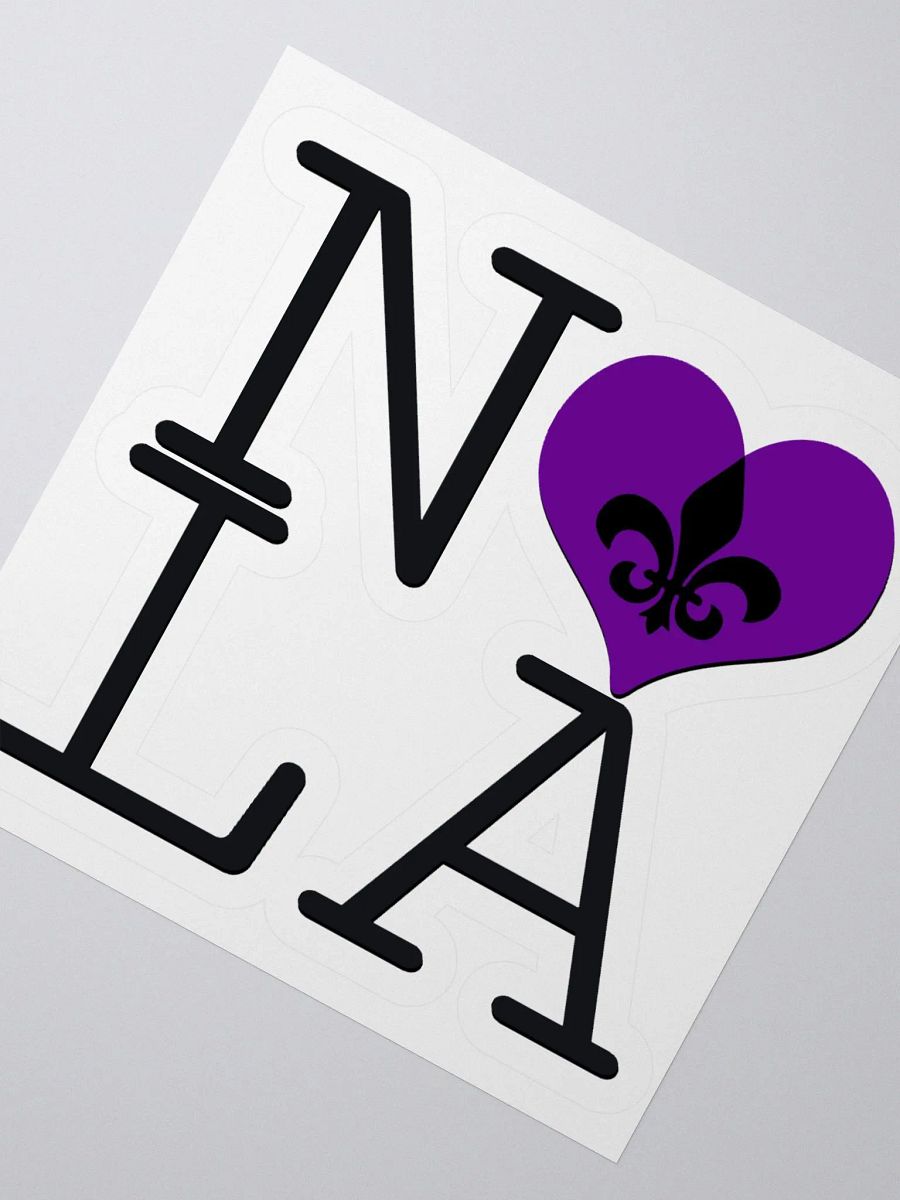 I LOVE NOLA **BIGSHOT STICKER** (PURPLE HEART + IMAGE POP) product image (2)