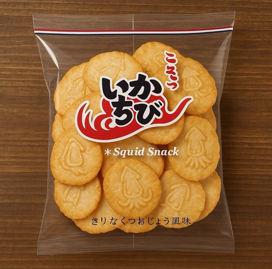 🎎 Japanese Squid Snack Ika Chibi 113g – Seafood Senbei Style – Japan Import product image (1)