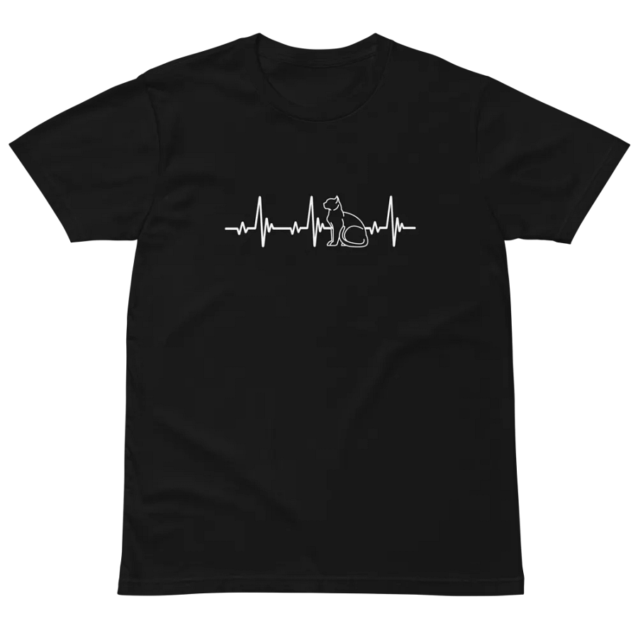 cat heartbeat Unisex Premium T-Shirt product image (2)