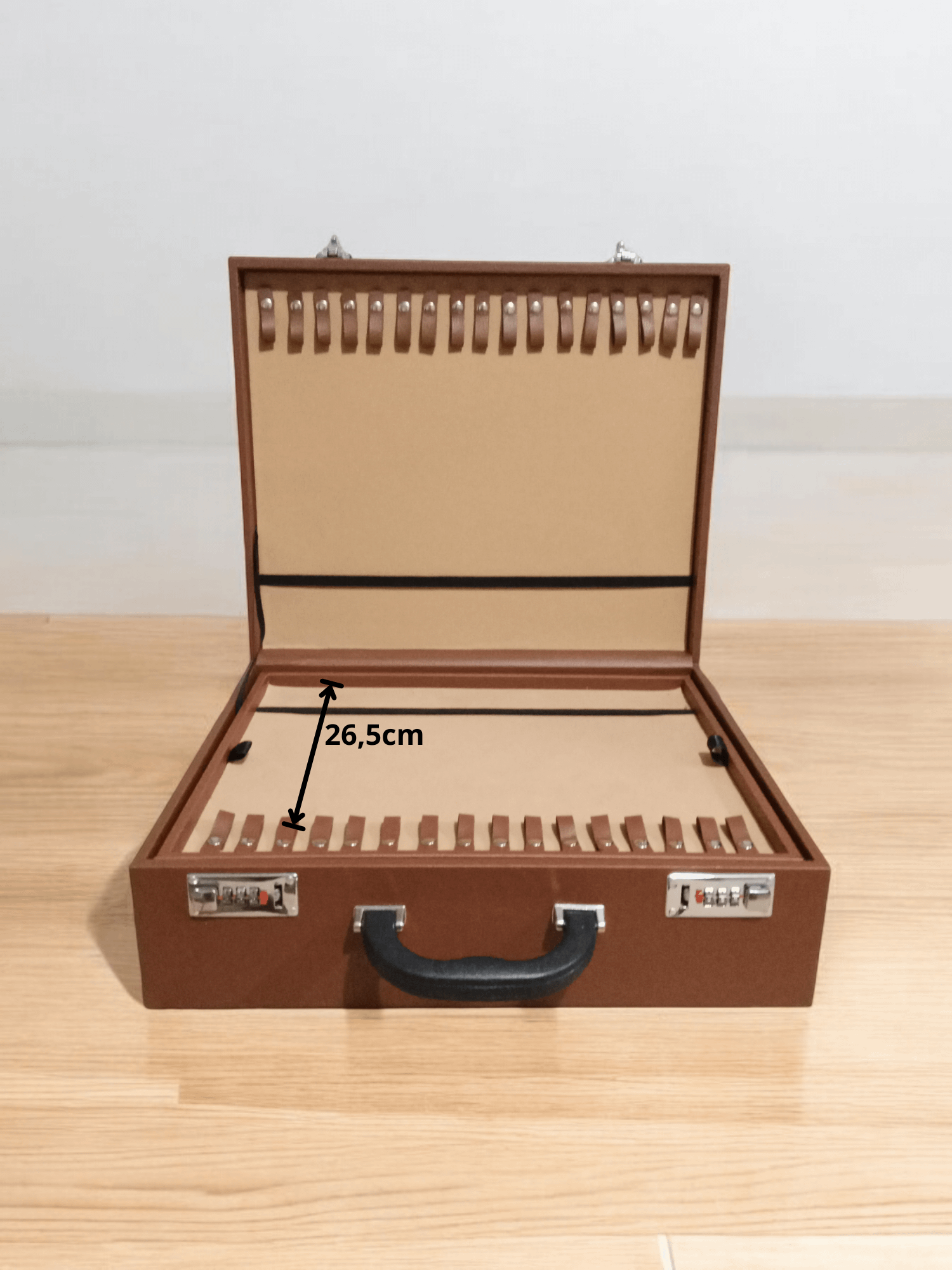 حقيبة فاخرة لحفظ 114 سبحة – لون العسلي product image (1)