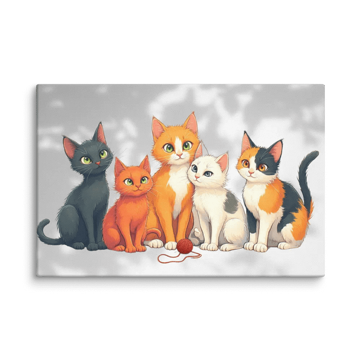 Cat Family Wall Art #596 product image (1)