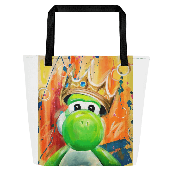 Green Dinosaus King All-Over Tote Bag product image (1)