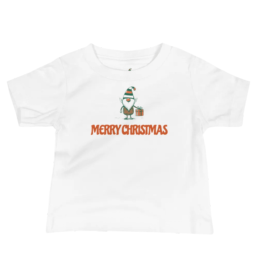 Merry Christmas Gnome Baby Tee product image (1)