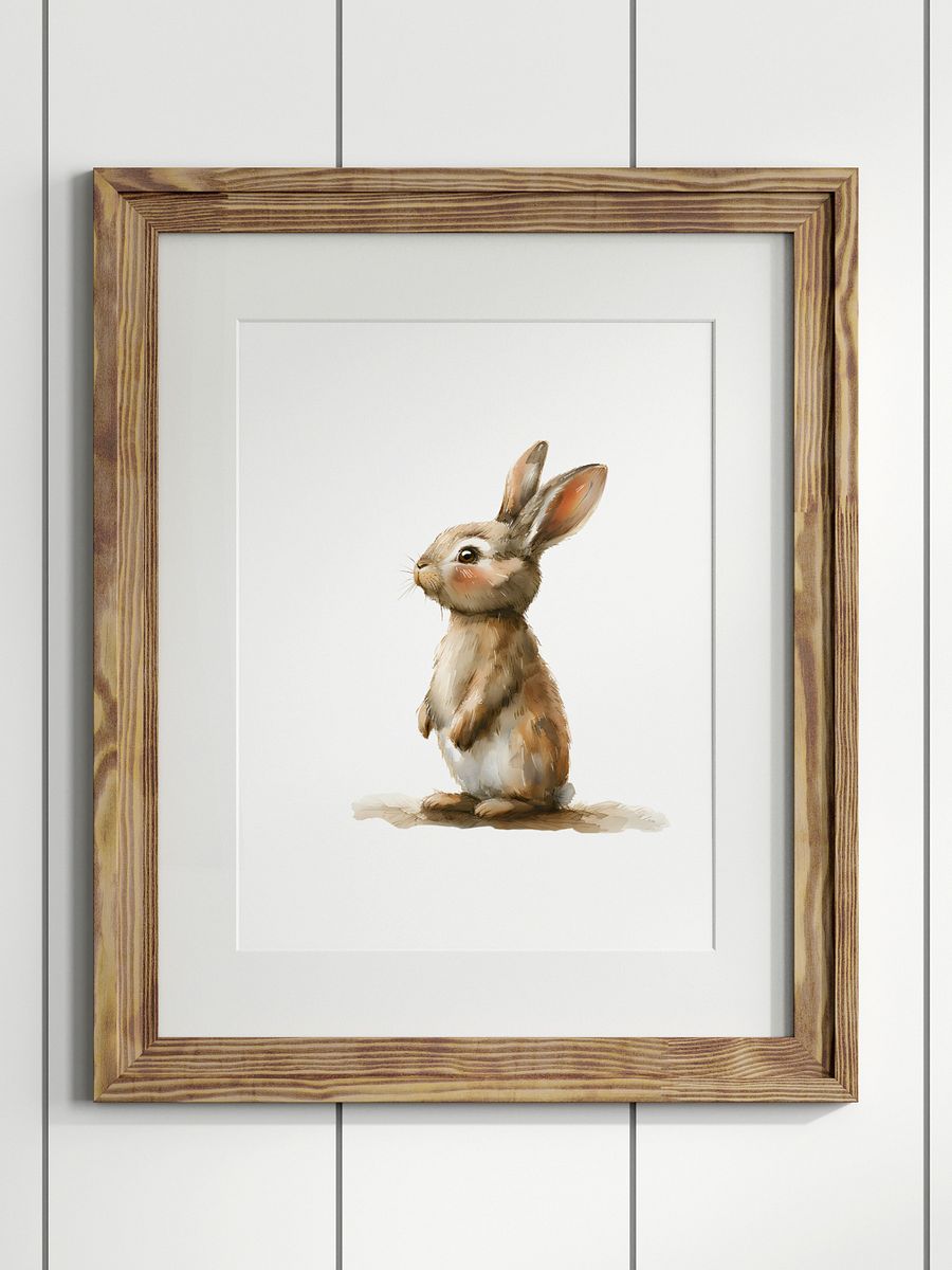 Curious Bunny Print product image (1)
