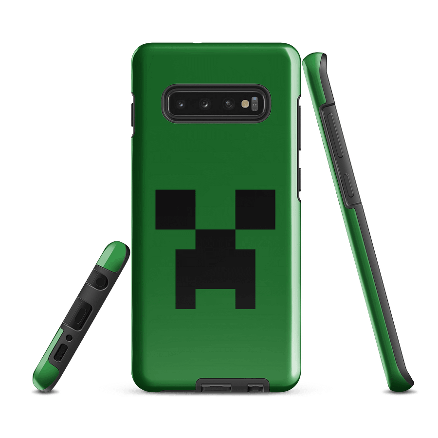 Creeper Samsung Phone Case - Minecraft Tough Phone Case for Samsung Galaxy S25 Ultra, S25, S24 Ultra product image (1)