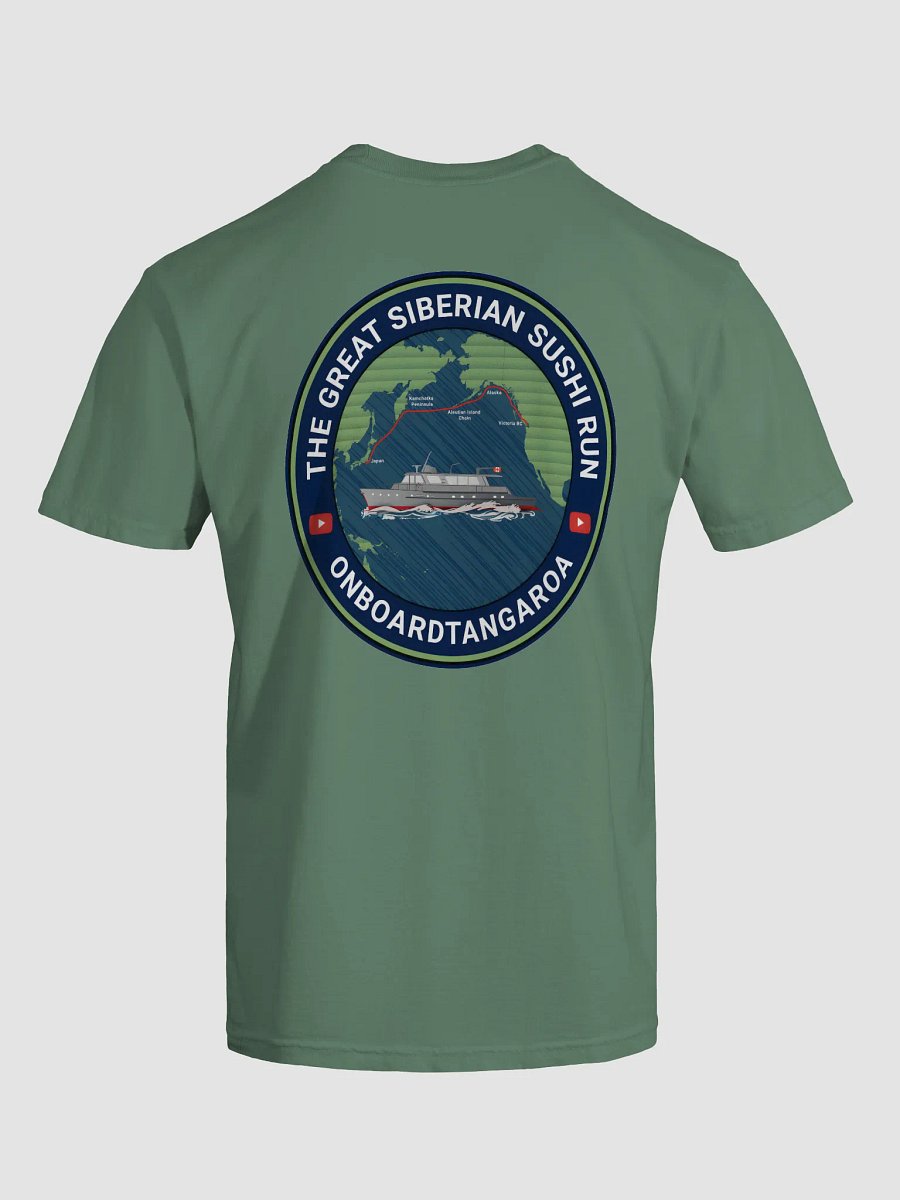 The Great Siberian Sushi Run T-Shirt (Light Colours and Route Logo) product image (6)