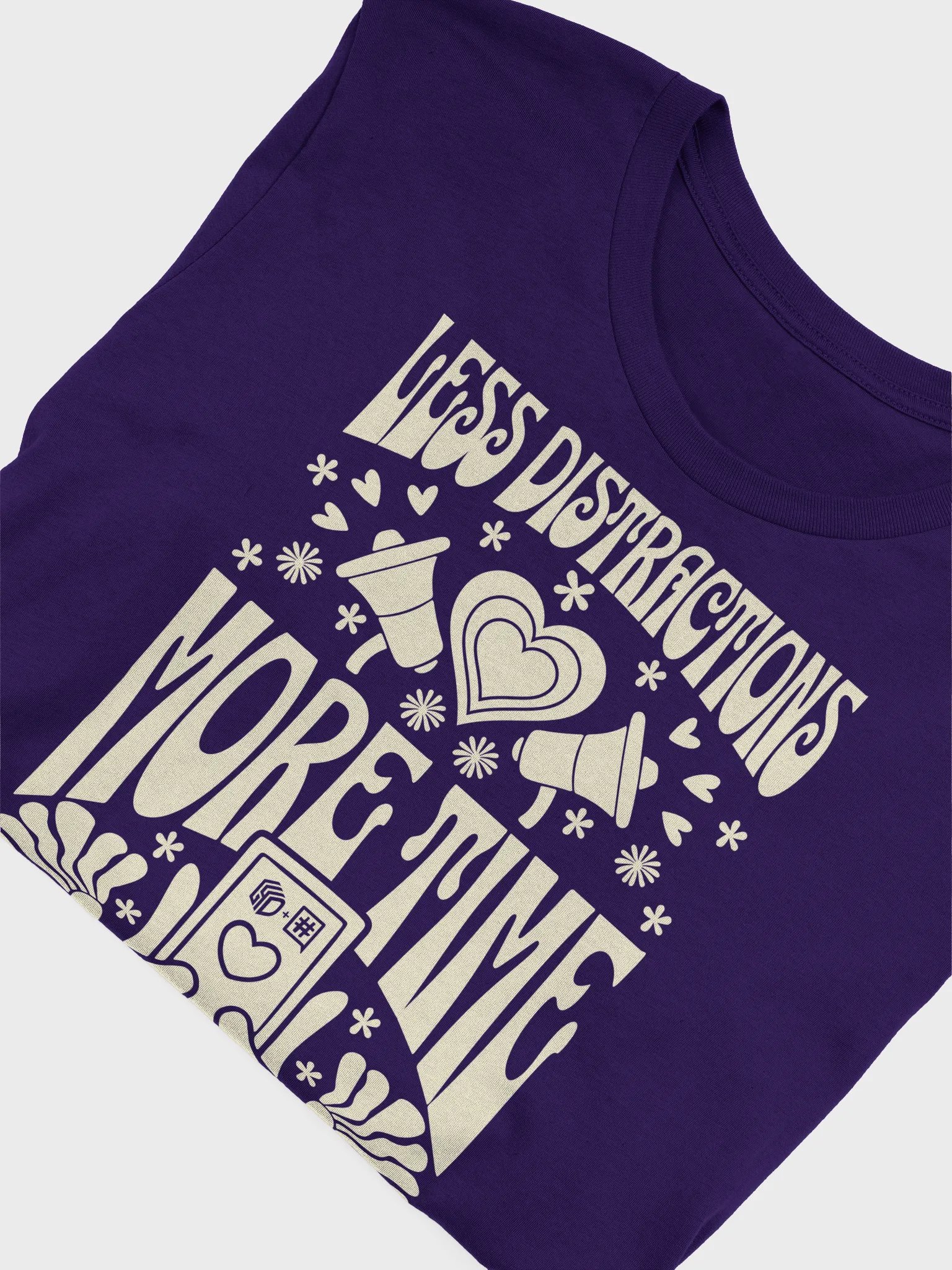 Less Distractions. More Time. Use Digital4Good T-Shirt product image (21)