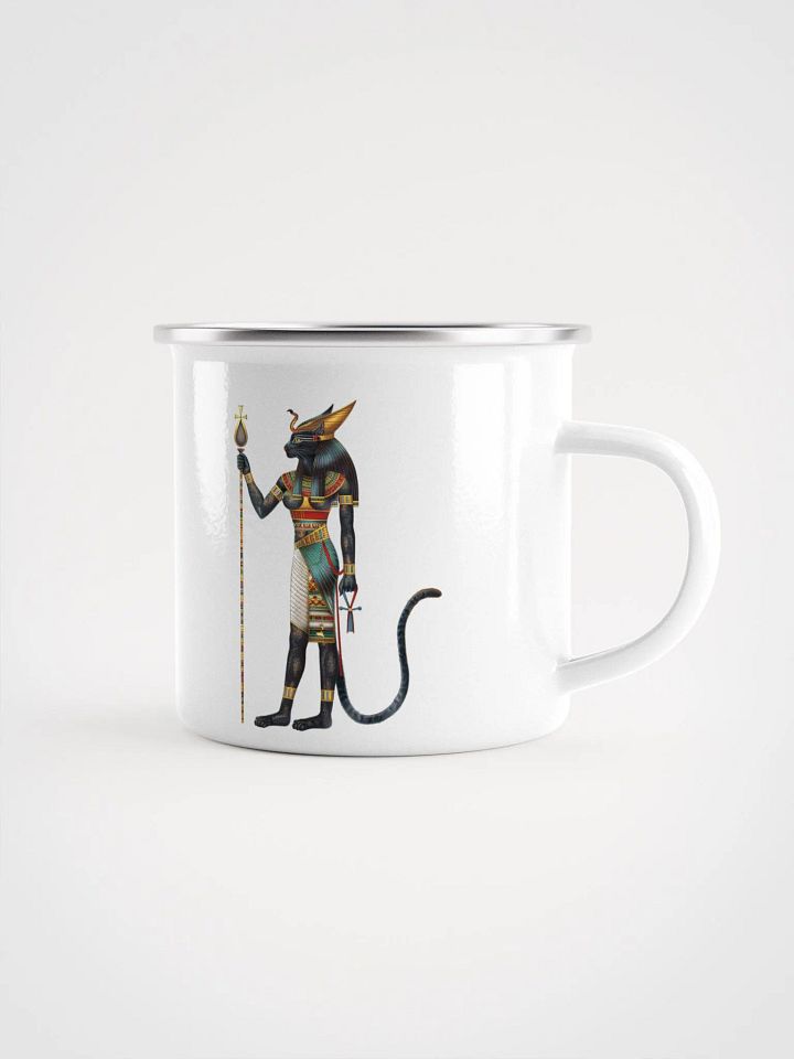 Bastet - The Egyptian Cat Goddess Enamel Mug product image (1)