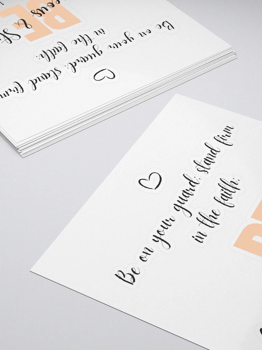 Be Courageous and Be Strong - 1 Corinthians 16:13 Sticker product image (4)