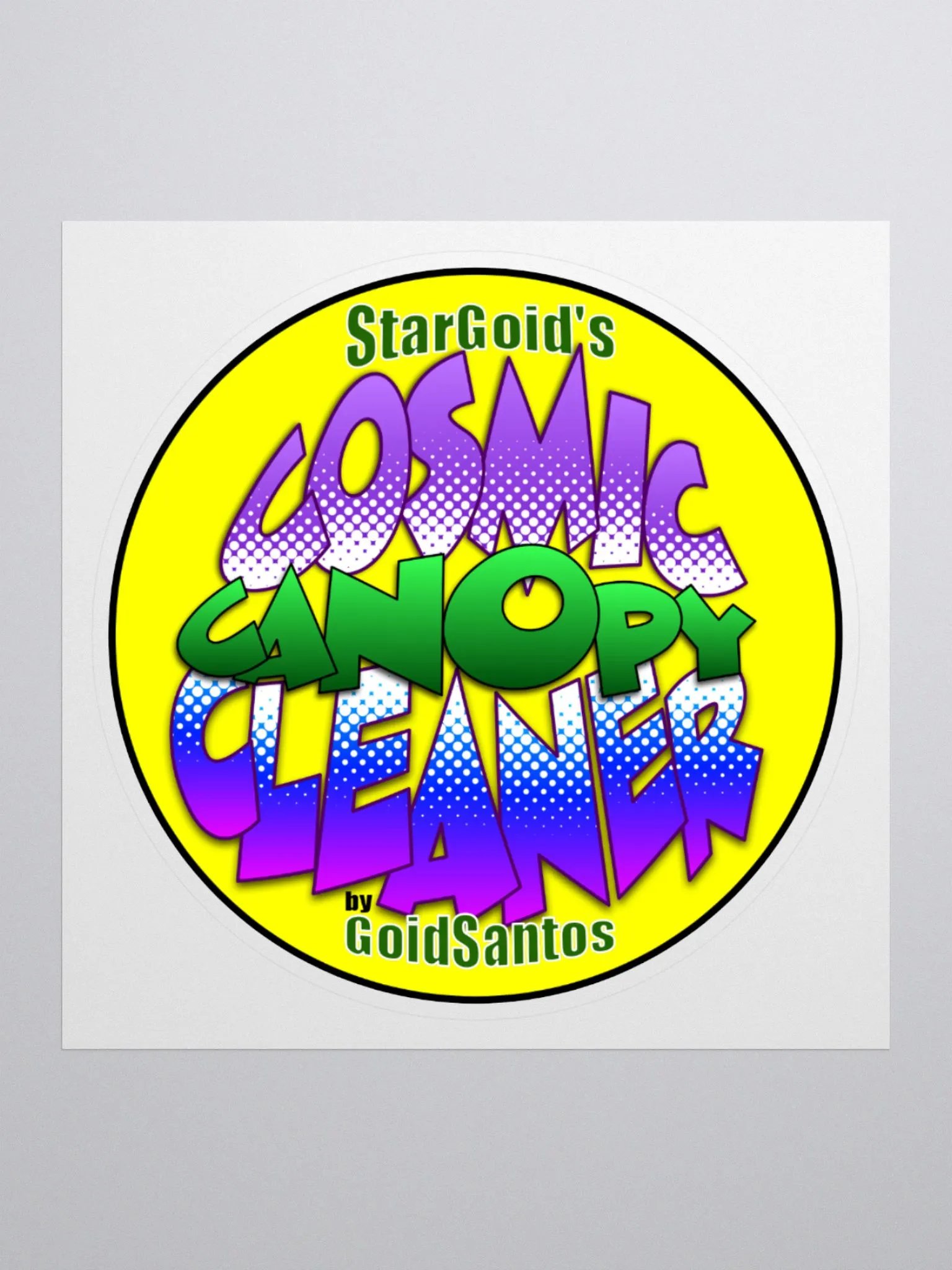 Cosmic Canopy Cleaner Sticker product image (1)