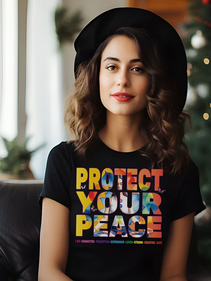 Protect Your Peace 7 Chakra Meditation Yoga Pose Spirituality T-Shirt product image (1)