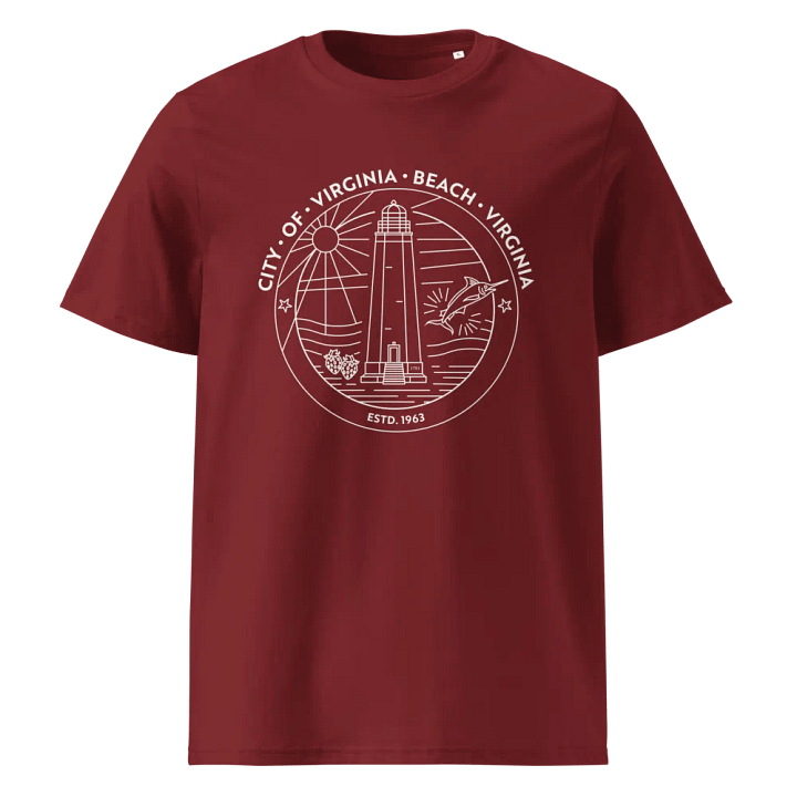 Virginia Beach Modern City Seal Tee - organic cotton product image (1)