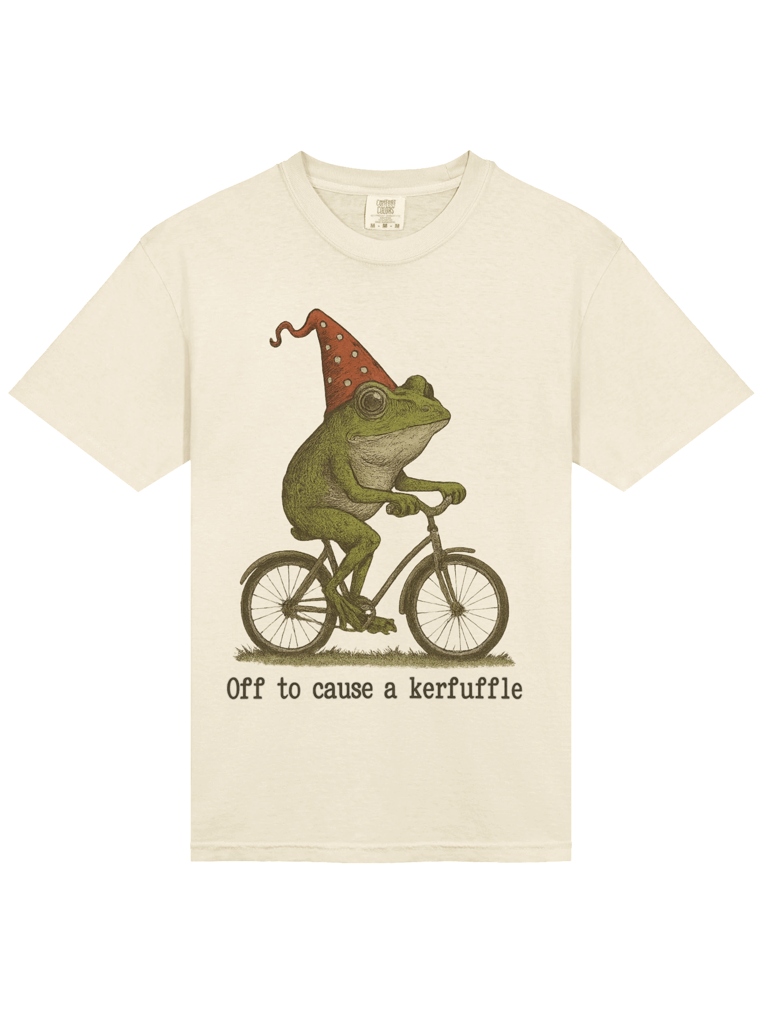 Frog on Bicycle | Wholesome Mischief Comfort Colors® Shirt product image (3)