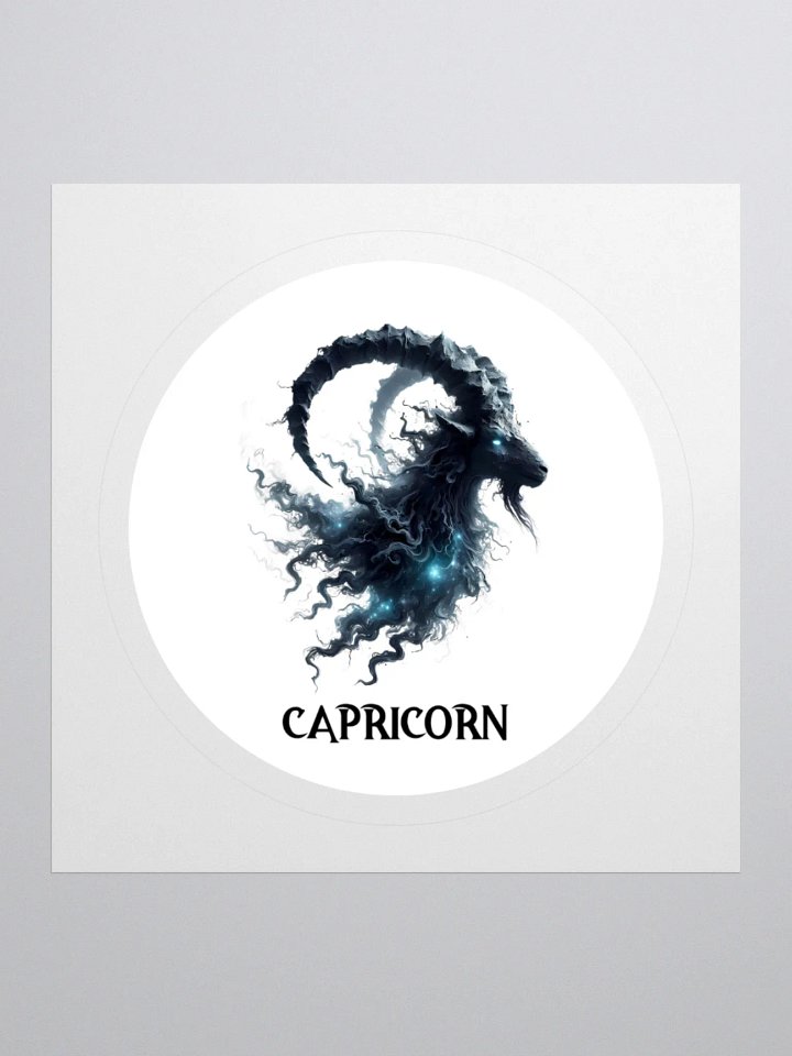 Mythical Capricorn Zodiac Round Sticker product image (1)