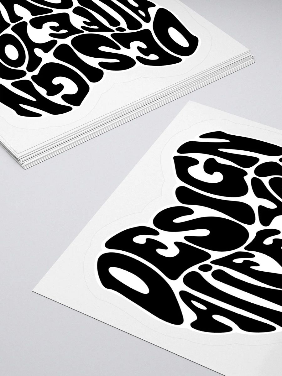 "Design a Life You Love" Black Kiss-Cut Sticker product image (4)