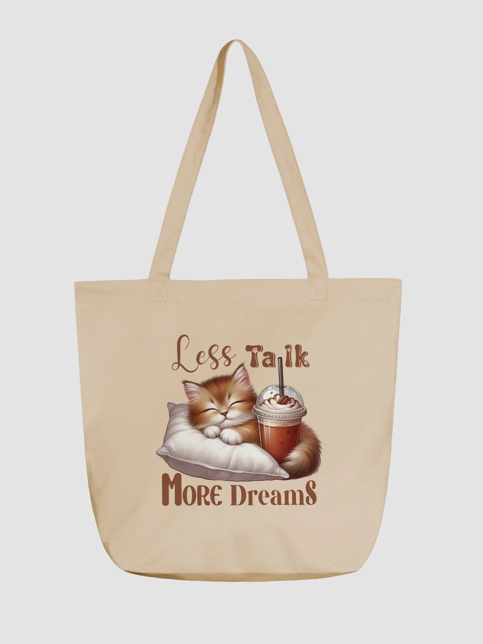 Dreamy Kitten Less Talk More Dreams Eco Tote product image (2)