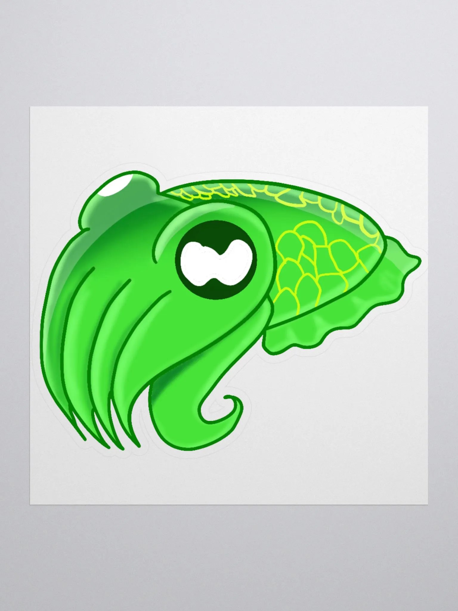Melon Cuttlefish Sticker product image (1)